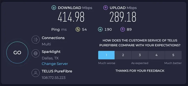 internet speed test