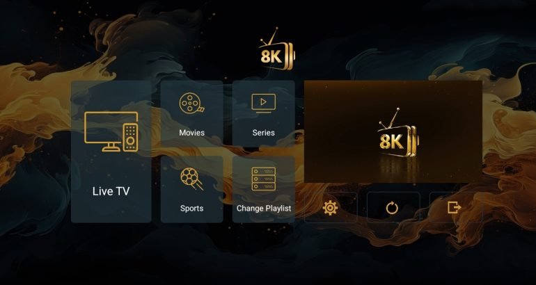 8K VIP player iptv