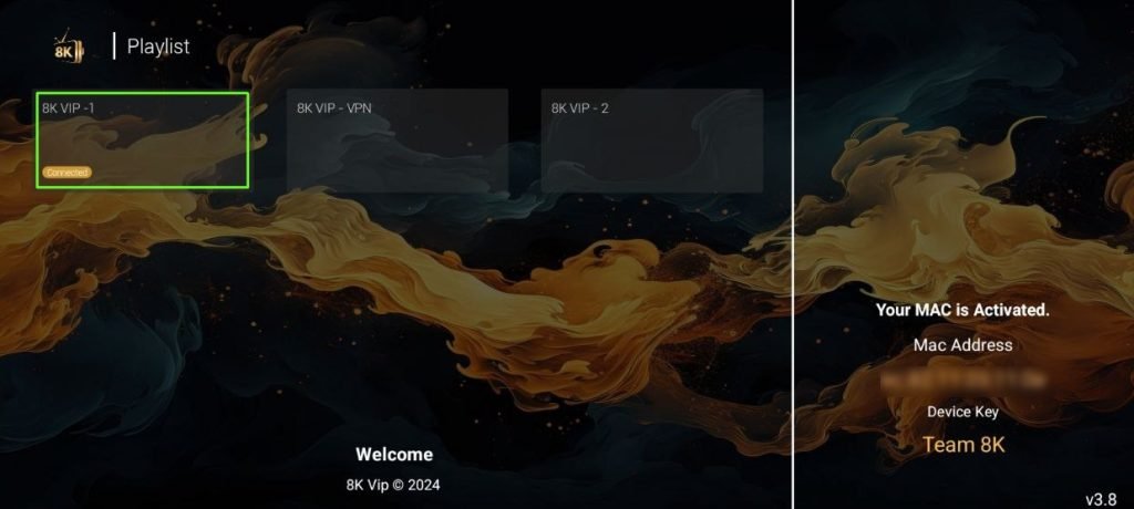 8k player vip